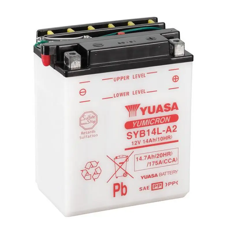 SYB14L-A2 DG Battery with 1.4ltr acid pack Yuasa (SYB14LA2PK)