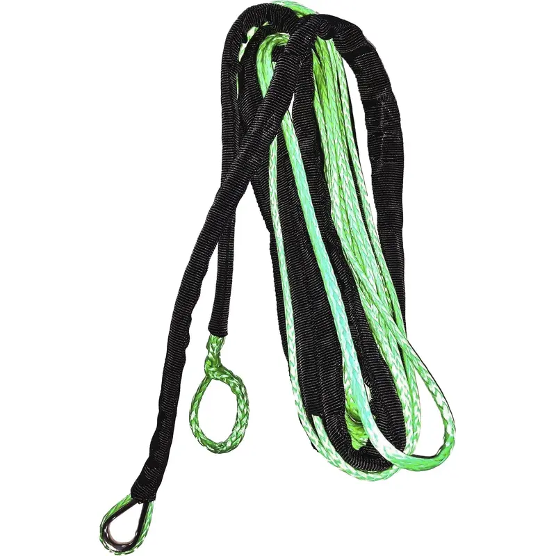 Synthetic Winch Rope 1/4" Diameter X 50 Ft. Green