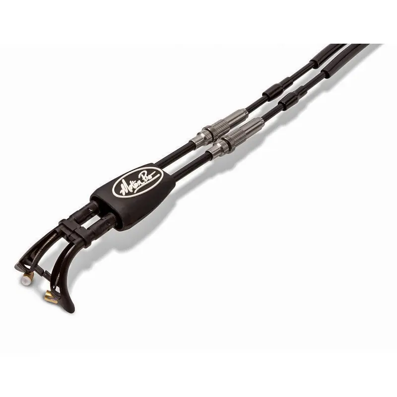 MOTION PRO REV2 BLACK VINYL THROTTLE PUSH-PULL CABLE SET 01-1309