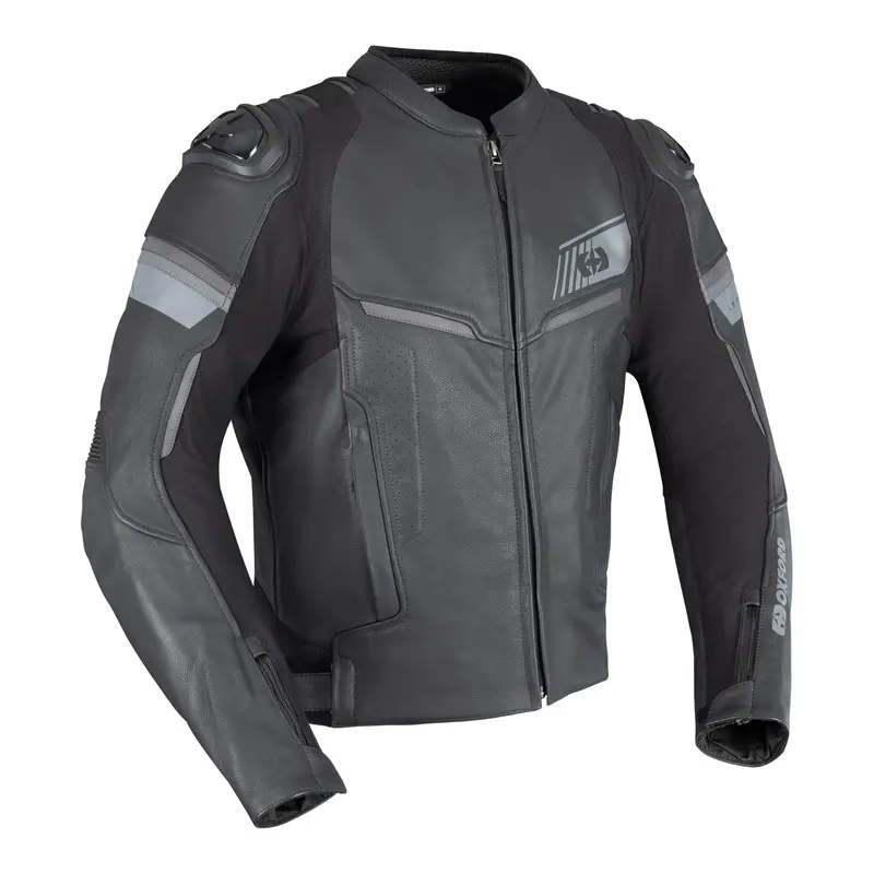 Oxford Cypher 1.0 Men's Leather Jacket - Stealth Black (3XL/56)