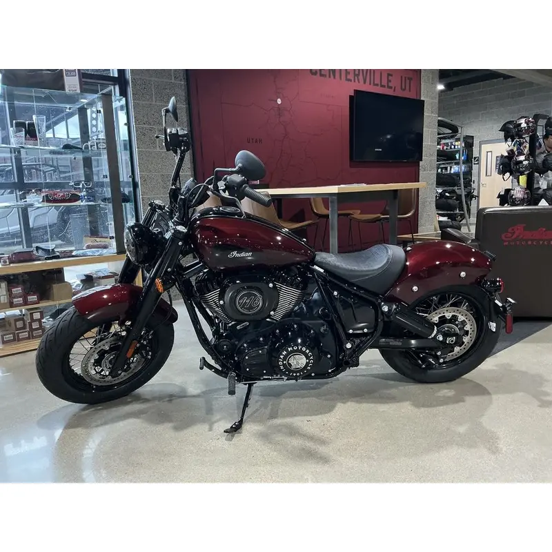 New 2025 Indian Motorcycle Chief Bobber Dark Horse Maroon Metallic