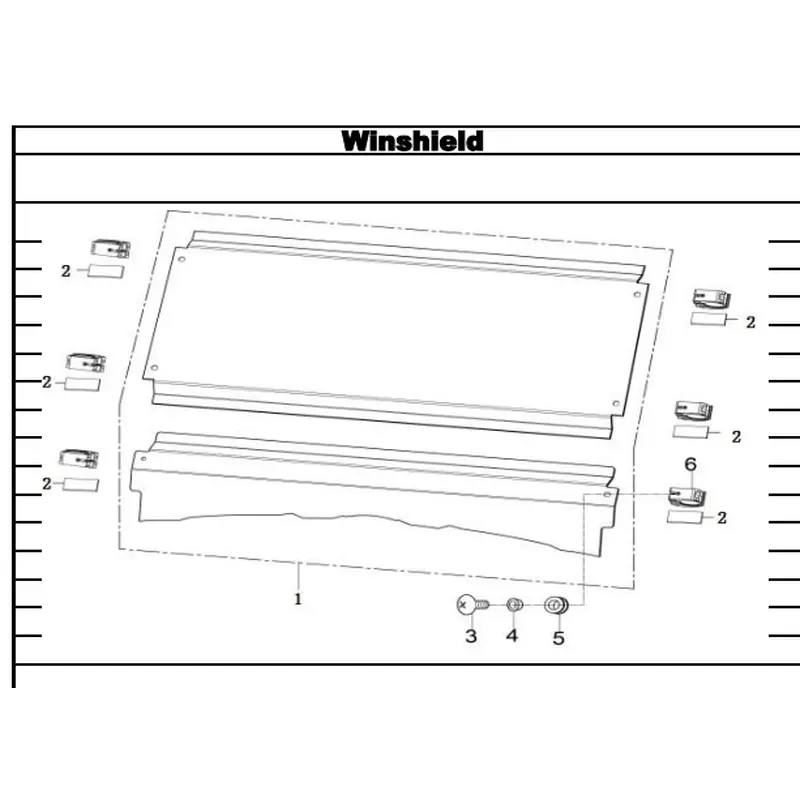 HiSUN - Rubber For Windshield Clamp - P309001863170000