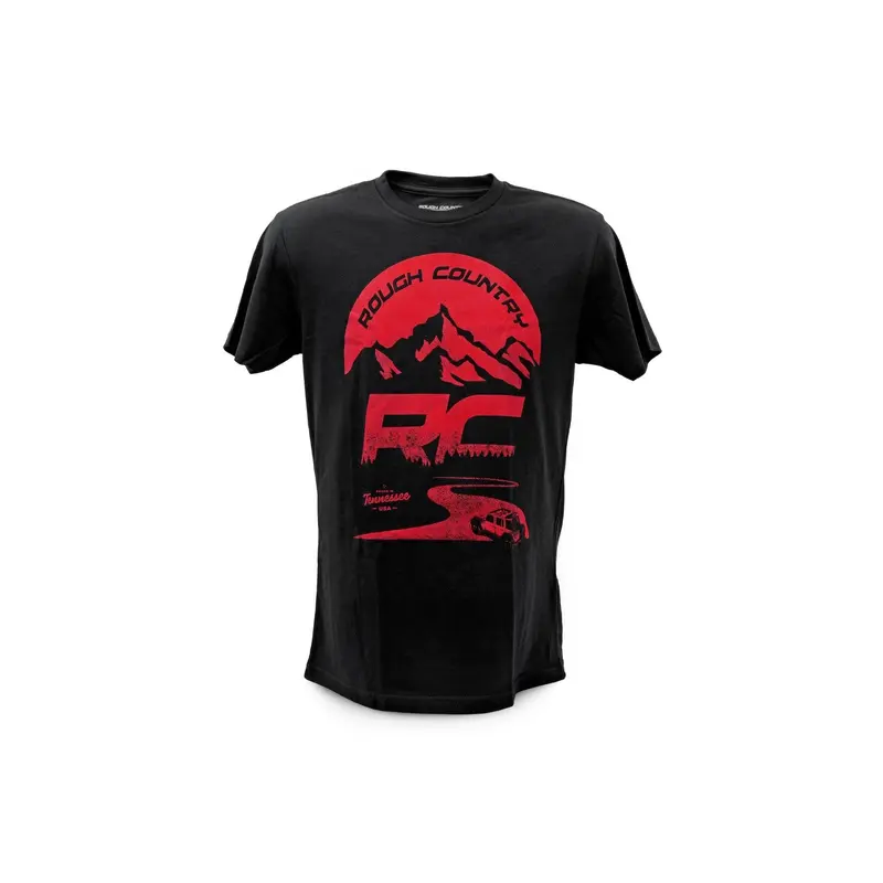 Rough Country | Rough Country T-Shirt | RC Mountains | Black | 2XL | 840922XL