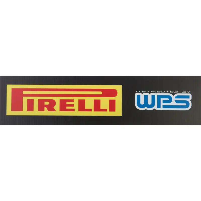 PIRELLI TIRE RACK SIGN 12"X48" PIRELLI SIGN