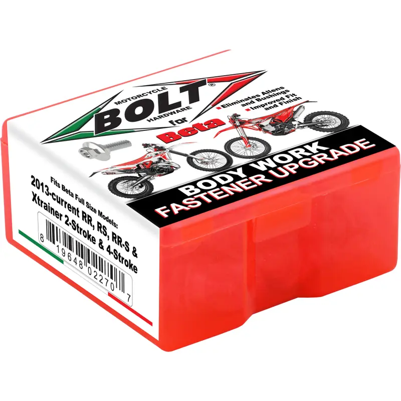 Bolt Full Plastic Fastener Kit Beta Rr/Rr-S/Rs/Xtrainer | BET-1300124