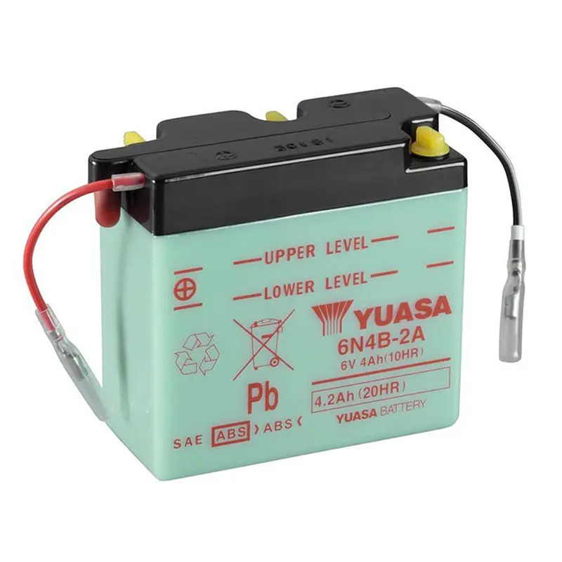 6N4B-2A DG Battery with 0.2ltr acid pack Yuasa (6N4B2APK)