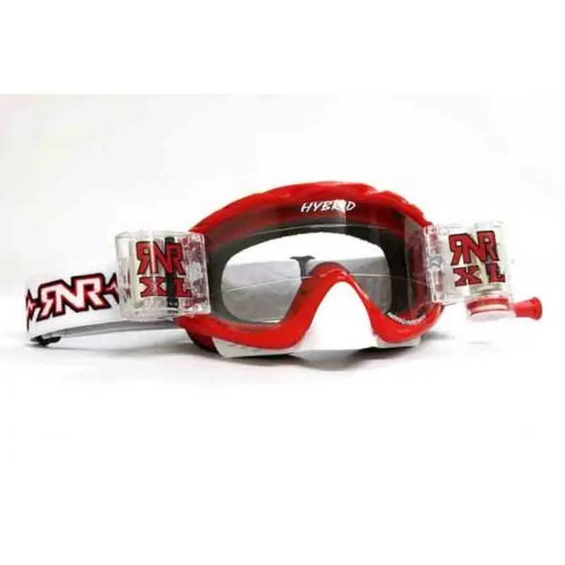 RNR HYBRID RED XL ROLL & TEAR OFF, RED GOGGLE, 36MM ROLL OFF, GH45XL, ROLL & TEAR OFF