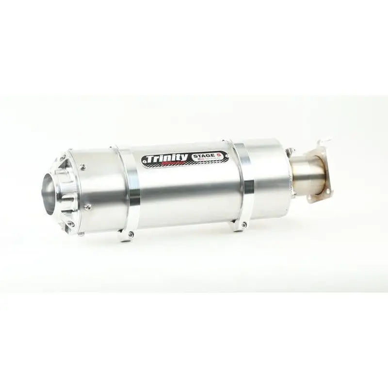 Trinity Racing Stage 5 Stinger Slip On Exhaust Brushed Muffler TR-4176S