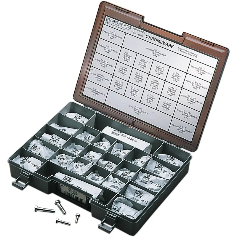 DRAG SPECIALTIES Head Bolt Assortment - Hex - Coarse-Thread - Kit MK147