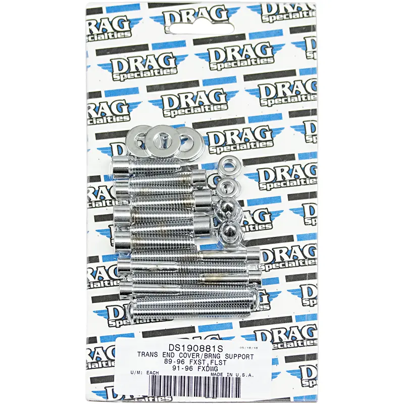 DRAG SPECIALTIES Bolt Set - Transmission End - Smooth - Softail MK268S