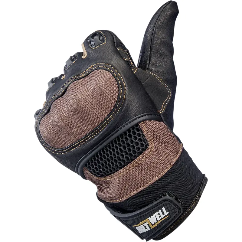 BILTWELL Bridgeport Gloves - Chocolate - Large 1509-0201-304