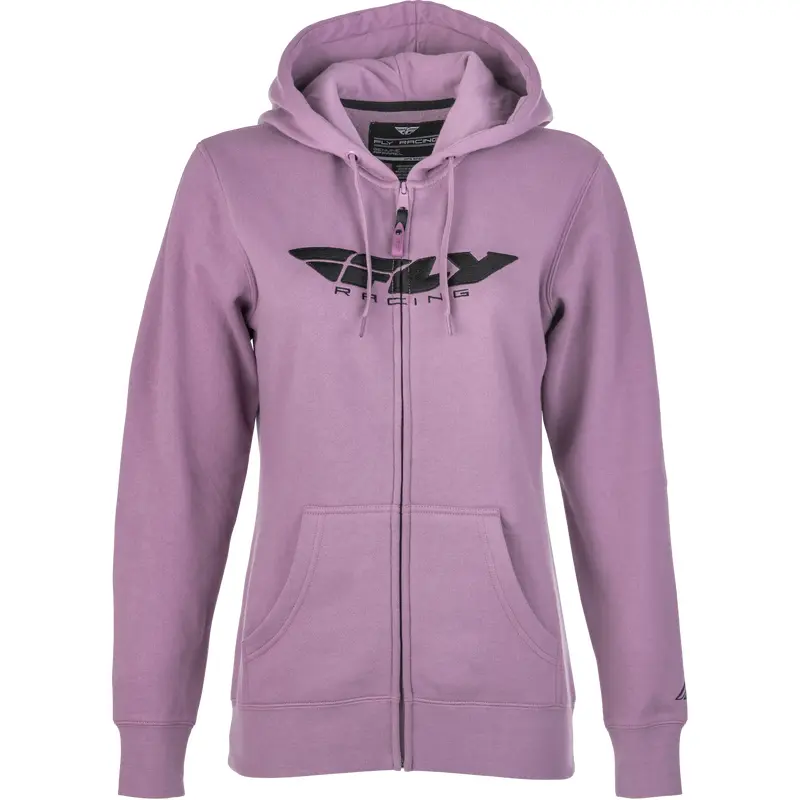 Women's Fly Corporate Zip Up Hoodie Mauve Lg