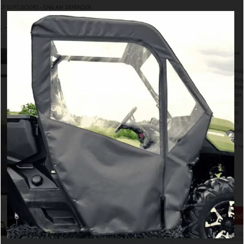Falcon Ridge Half Soft Doors - Can Am Defender