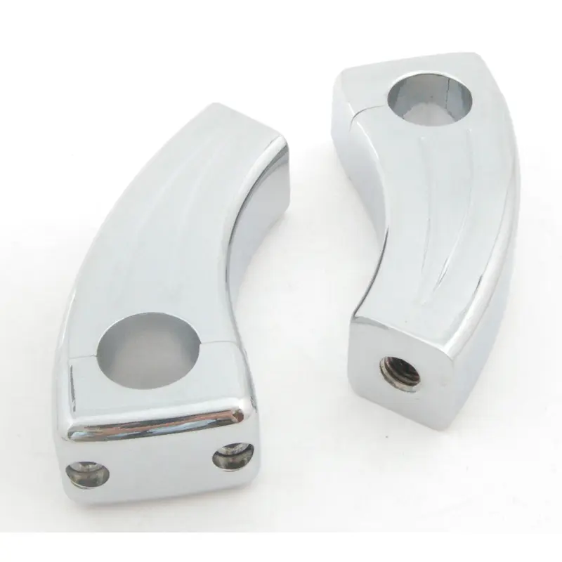 Chrome 3.5" Pullback Handlebar Risers for 1" Handlebars Pull Back 1.5" Risers Generic
