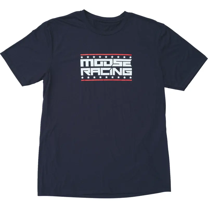 MOOSE RACING All-American T-Shirt - Navy - 2XL 3030-24422