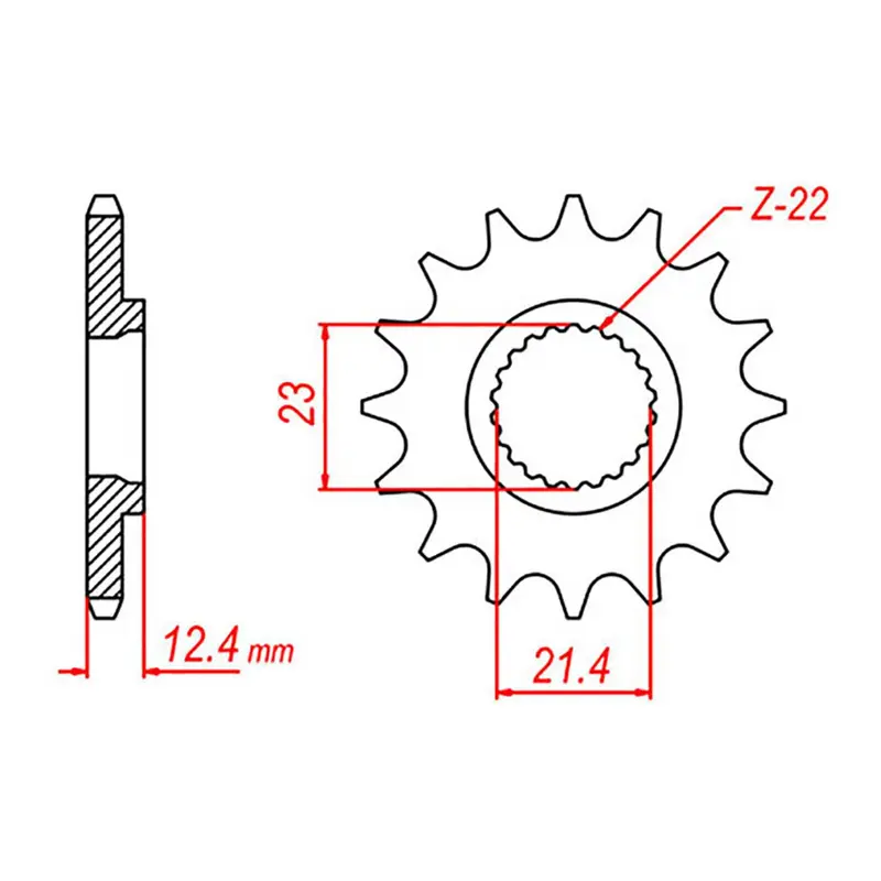 MTX 1594 Steel Front Sprocket #428 (10-594)