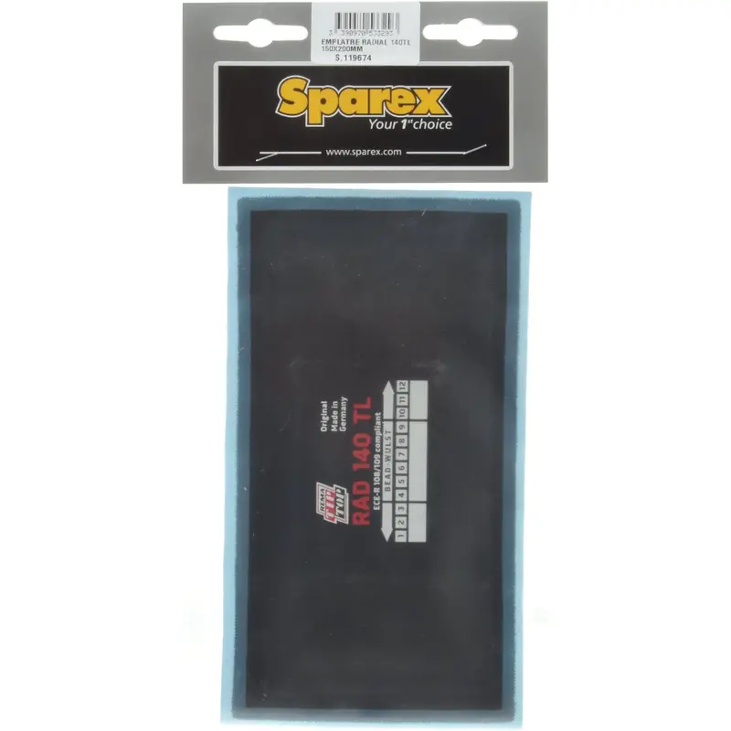 Repair Patch - Radial (140TL) 150 x 200mm | Sparex Part No.S.119674