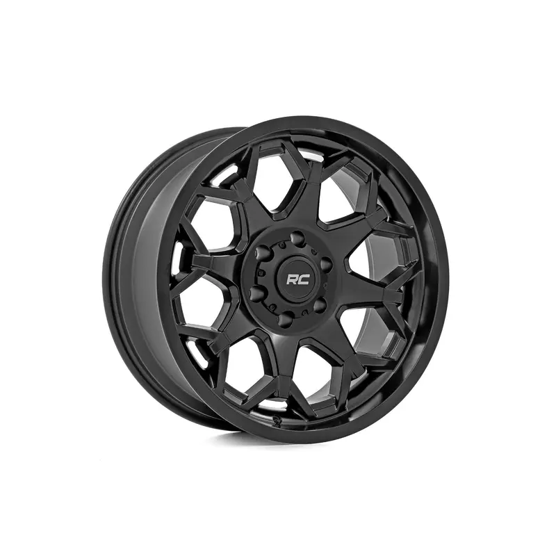Rough Country 80 Series Wheel | One-Piece | Semi Gloss Black | 20x10 | 6x135 | -25mm | 80202417