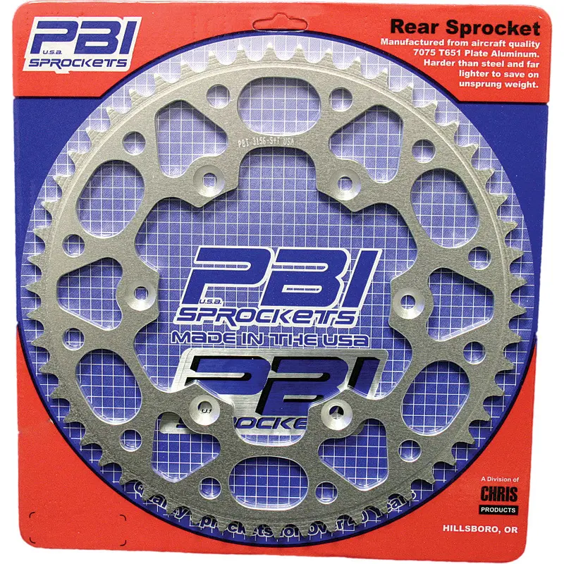 PBI REAR ALUMINUM SPROCKET 43T 4059-43-3