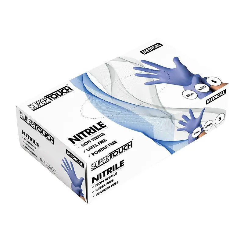 ST Powder Free Nitrile Gloves  Chemical-Resistant, Puncture-Proof & Comfortable | Blue