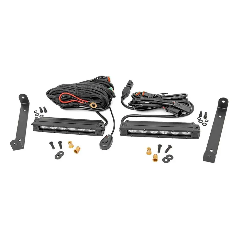 Rough Country Can-Am Maverick X3 Black Slimline Pair 6" Tail Mount LED Light Kit