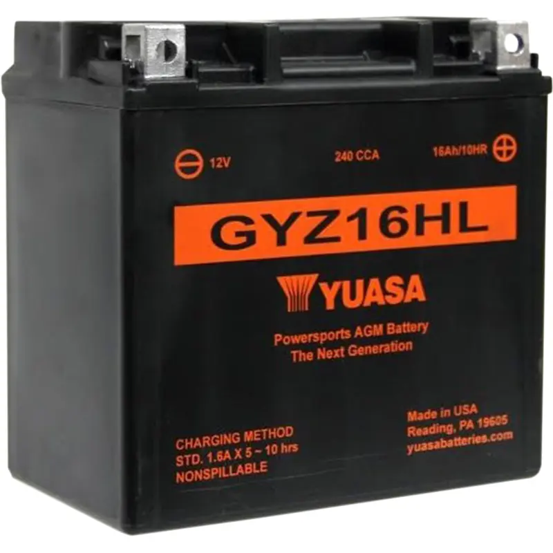 YUASA AGM Battery - GYZ16HL YUAM716GHL