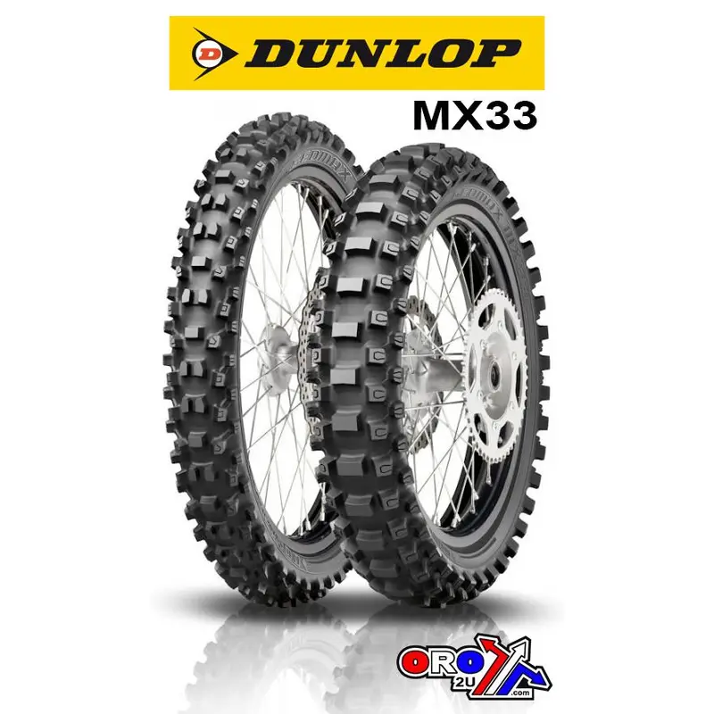 80/100-12 41M TT GEOMAX MX33 DUNLOP, 636107
