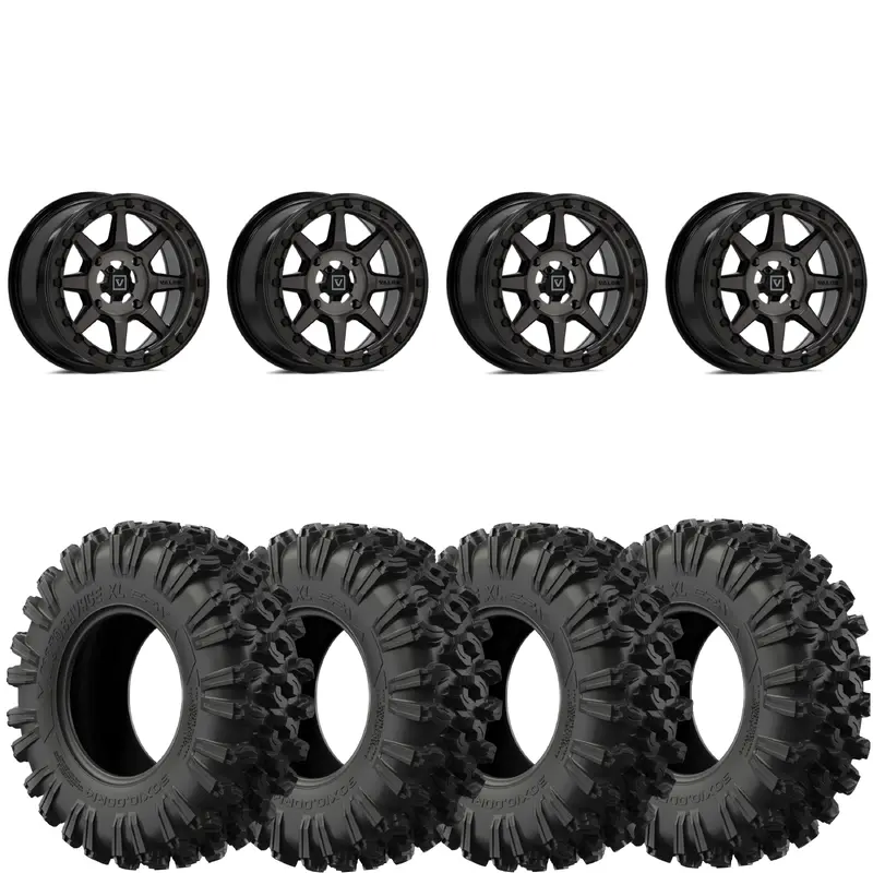 Valor Offroad V13 Dark Tint 4/156 4+3 beadlocks on EFX MotoRavage XL