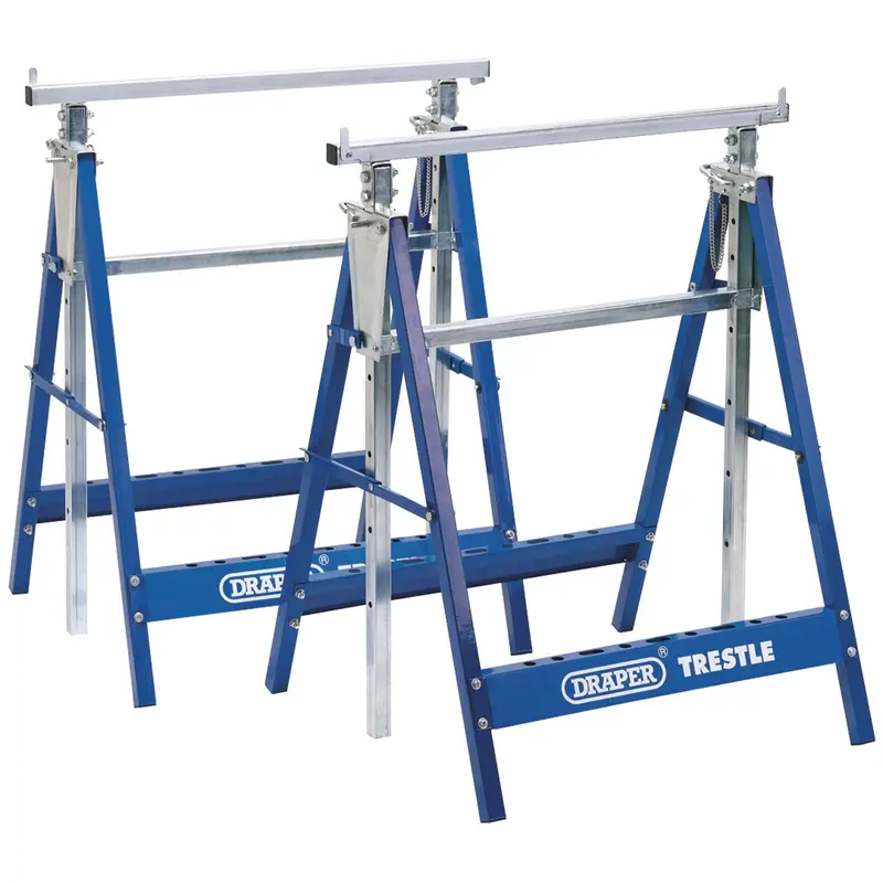 Draper Pair Of Telescopic Trestle/Saw Horse, 685 X 585mm - BT/Y2