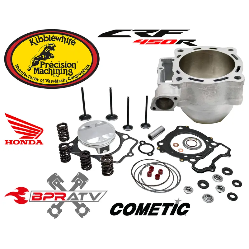 Honda CRF450R CRF 450R Kibblewhite Top End Piston Rebuild Kit Valves & Cylinder
