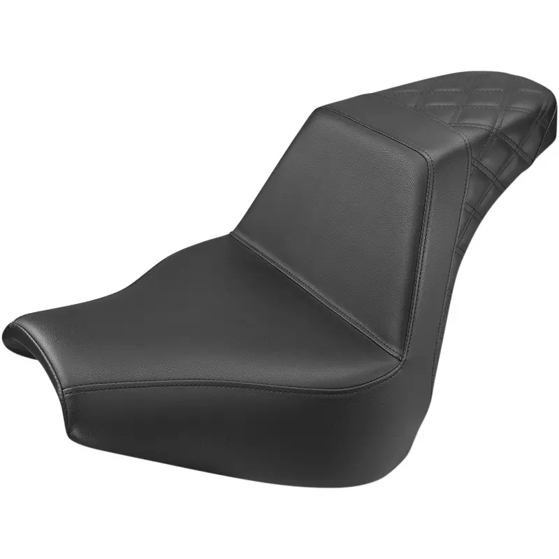 SADDLEMEN Step-Up Seat - Rear Lattice Stitch - Black - FXBR/S '18-'20 818-31-173