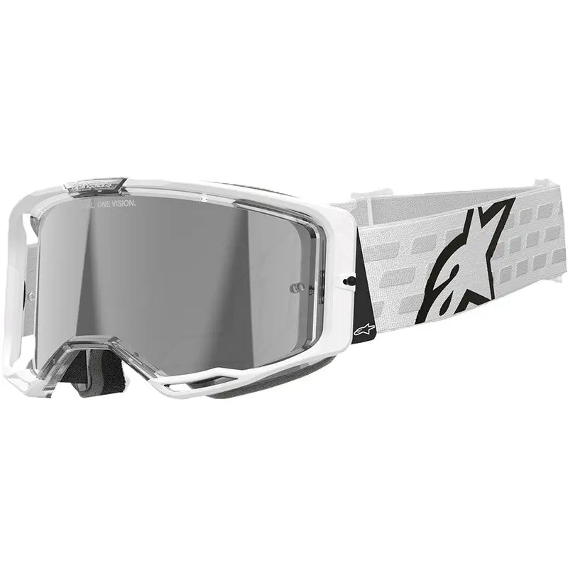 Alpinestars Vision 8 Corp Goggles White Mirror Silver