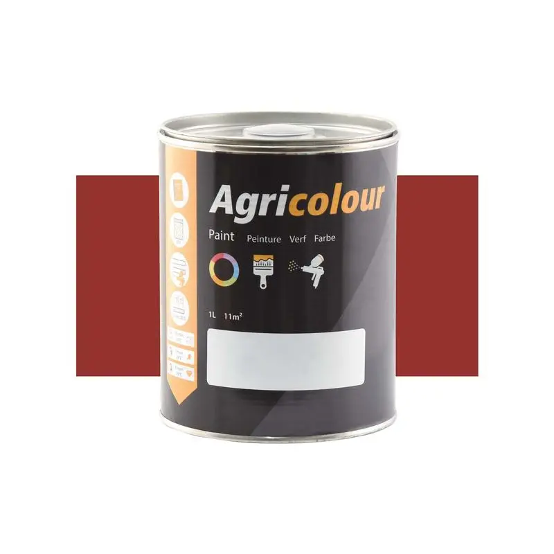 Agricolour - Light Brown Gloss Paint 1L Tin - Sparex Part No. S.82852