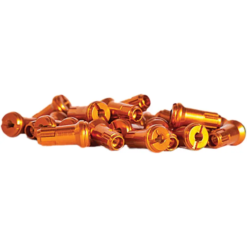 BULLDOG REAR SPOKE NIPPLES ORANGE 98-610O