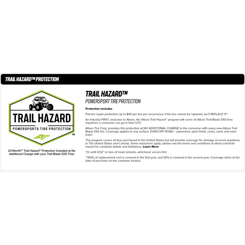 Atturo Trail Blade X/T SxS Tire - 35X10R15 84N