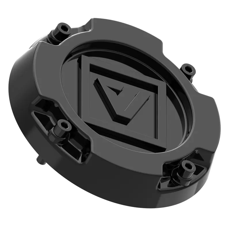 CAP1 WITH BLACK V LOGO 15MM GLOSS BLACK