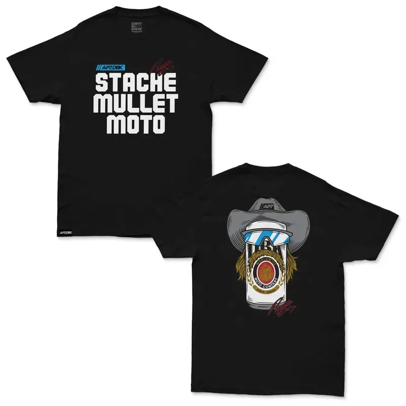DBK Stache Mullet Moto Tee