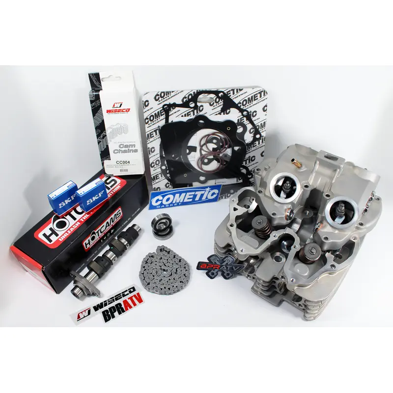 400EX 400X XR400R Cylinder Head Stage 2 Hot Cams WISECO Chain Stock Cometic Kit