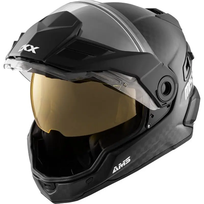 Casque AMS Mission Carbon avec visire double lectrique