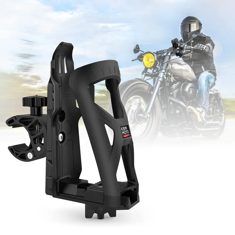 Upgraded Drink Holder with 0.6-1.75 Metal Clamp for Motorcycles