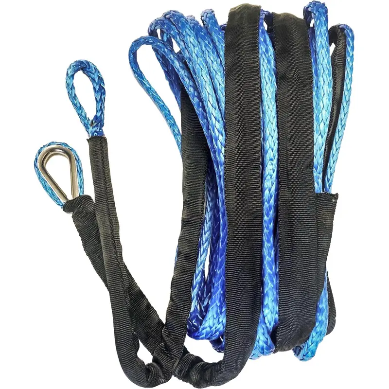 Synthetic Winch Rope 3/16" Diameter X 50 Ft. Blue
