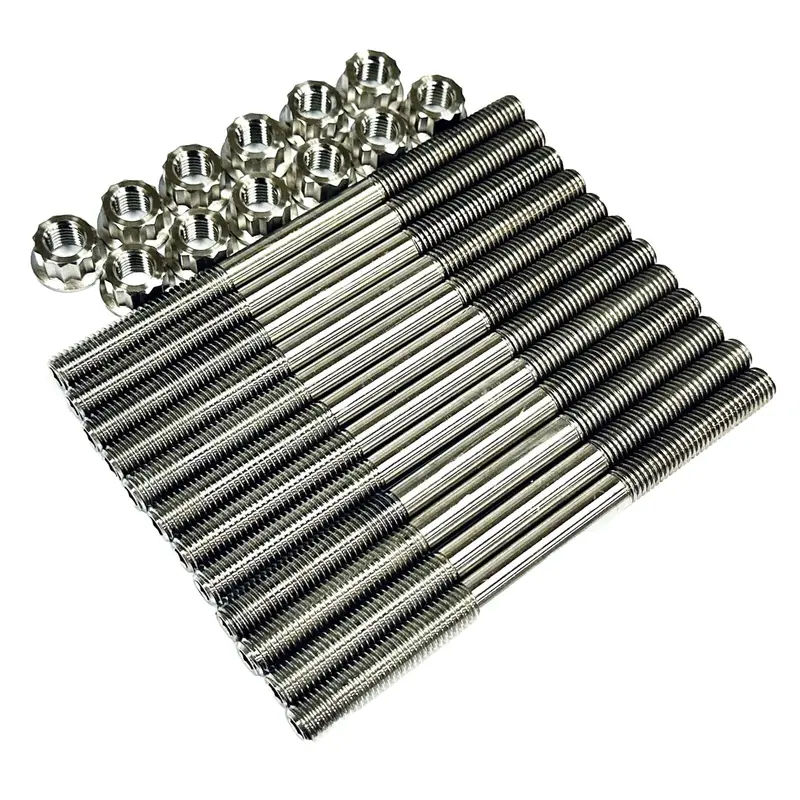 Ducati 7791A621B Multistrada V4 Cylinder Head Studs TITANIUM Front Rear Stud Kit