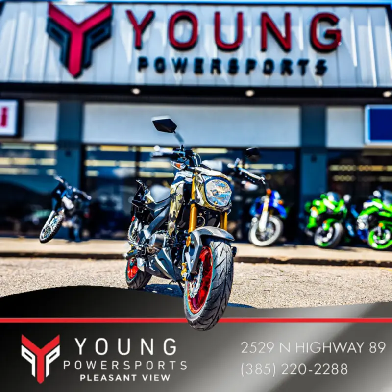 New 2025 Kawasaki Z125 PRO Cypher Camo Beige