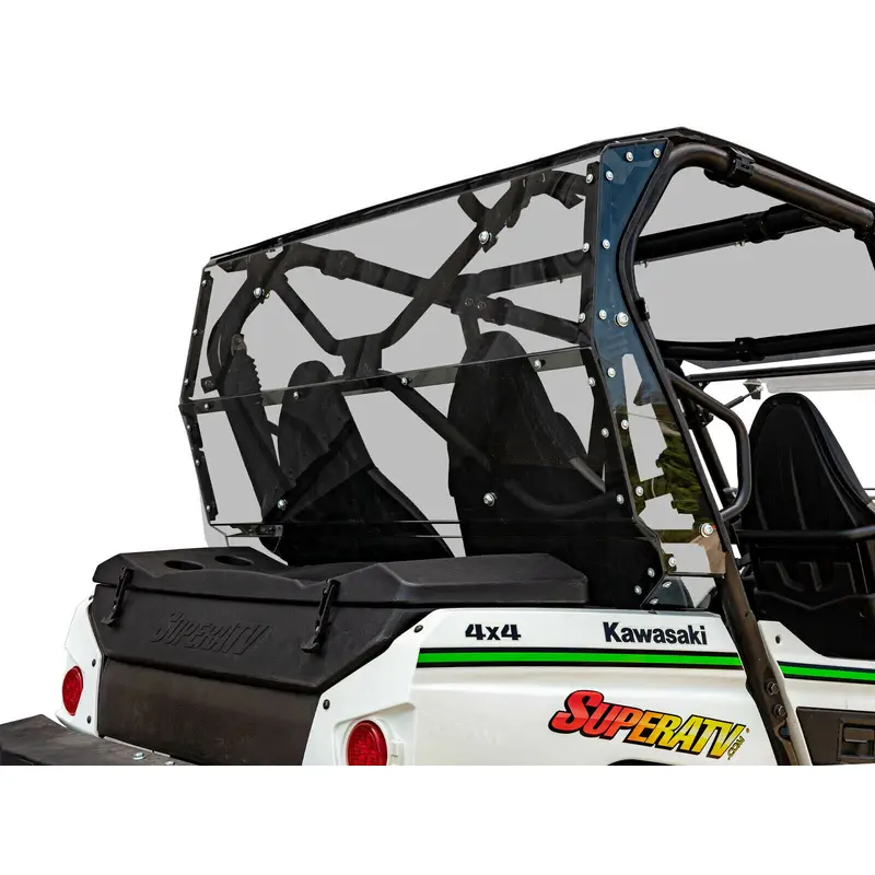 SuperATV Lightly Tinted Rear Windshield for Kawasaki Teryx 4 800 / 4 S (2014+)