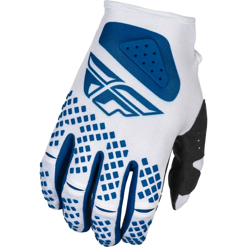 Youth Kinetic Center Gloves White/Navy Ys