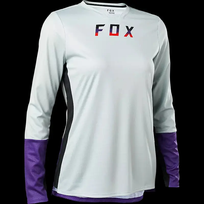 Fox Racing - Womens Defend Special Edition Long Sleeve Jersey - Boulder Grey - S