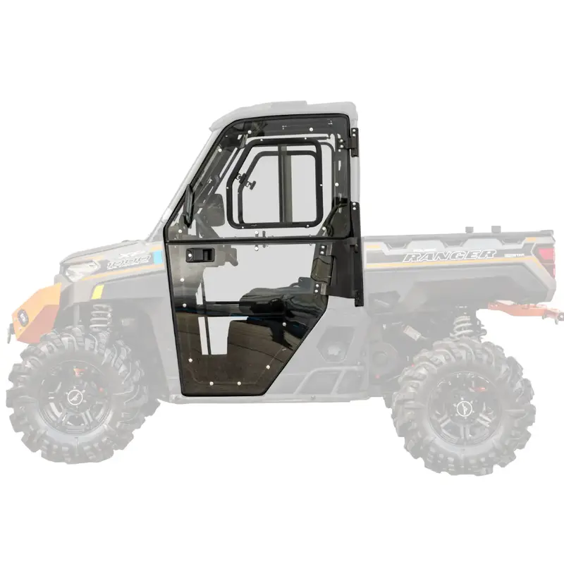 POLARIS RANGER XP CAB ENCLOSURE DOORS CLEAR, SUPER ATV DOOR-P-RAN1K-001-72