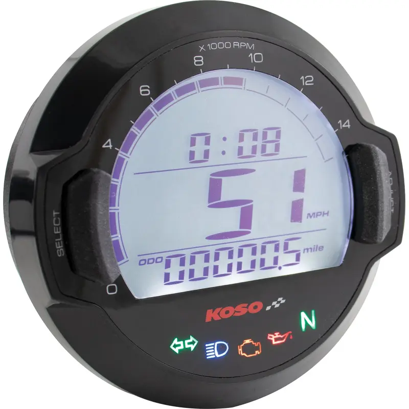 KOSO DL-03SR DIGITAL GAUGE BLACK BEZEL BB642W20