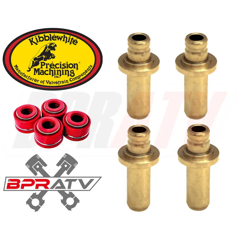 Polaris Outlaw 500 Kibblewhite Head Intake Exhaust Valve Guides RED Viton Seals