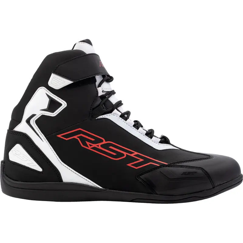 RST Sabre Moto Shoe Ce Boot Black / White / Red  Sz 7